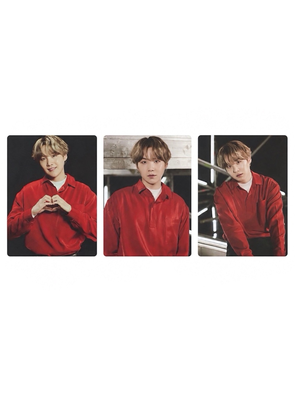 BTS MAP OF THE SOUL ON:E - BTS SUGA PHOTOCARDS 2/8, 3/8, 6/8 (3 PHOTO CARDS)